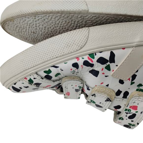 Veja Womens Esplar Leather 3 Lock Sneakers Terrazzo Paint Splatter Size US 8 - Picture 7 of 12